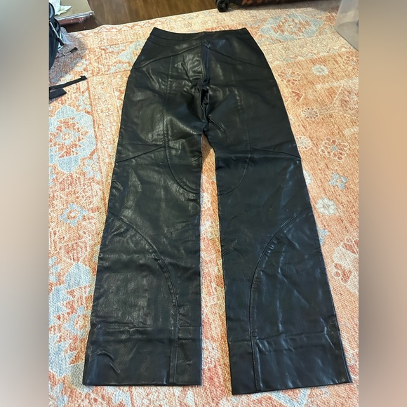 Dolls Kill I AM GIA York faux leather pants black size medium - Picture 3 of 9